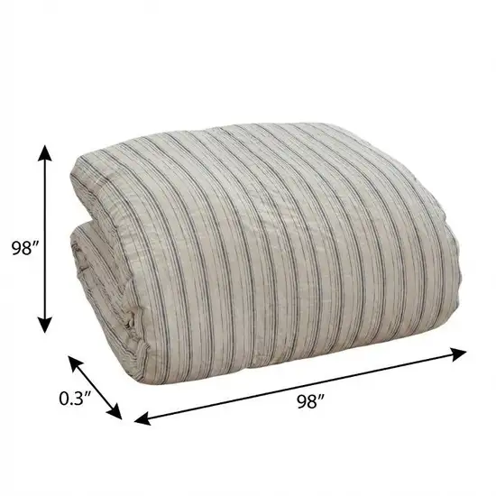 Natural Queen Linen Dry Clean Only Polyester Duvet Cover Photo 6