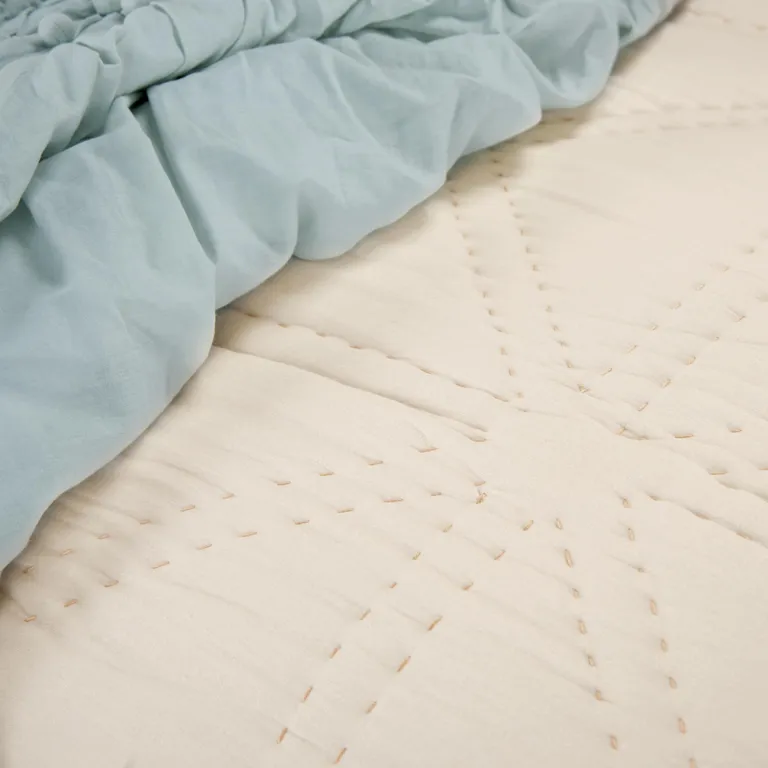 Natural Twin Extra Long 100% Cotton 300 Thread Count Machine Washable Down Alternative Comforter Photo 3