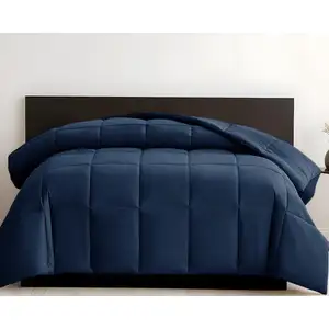 Photo of Box Stitch Microfiber Down Alternative Comforter