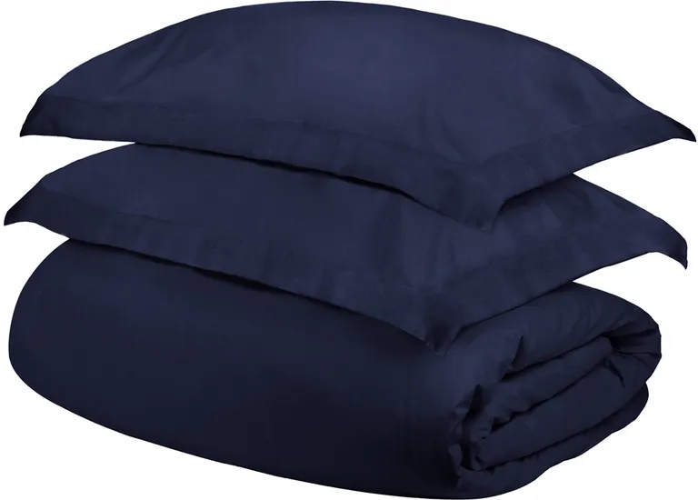 Cotton Blend 400 Thread Count Washable Duvet Cover Set Photo 1