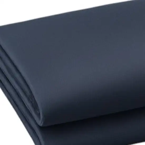 Navy Blue Cotton King Pillowcases Photo 3