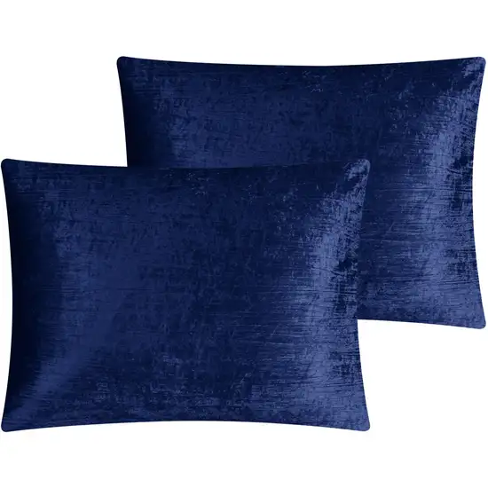 Navy Blue King Polyester 180 Thread Count Washable Down Comforter Set Photo 4