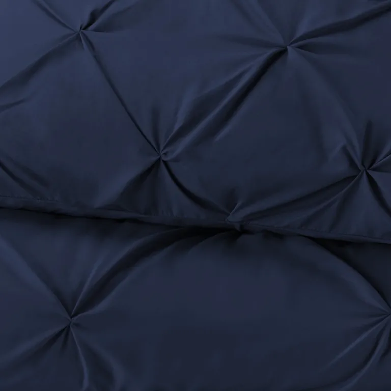 Navy Blue  Microfiber Washable Microfiber Down Alternative Comforter Photo 4