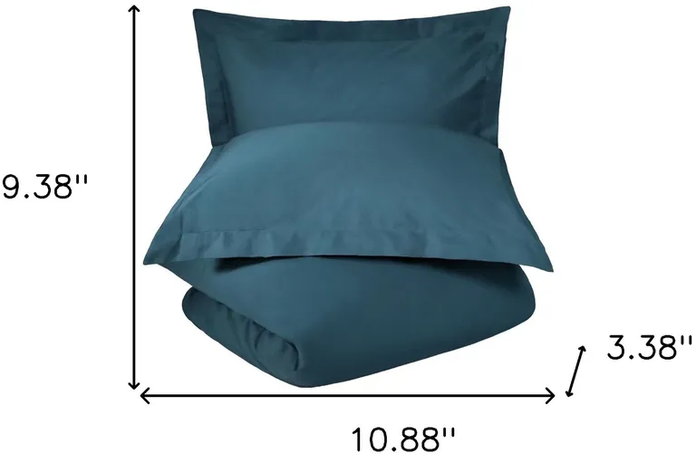 Queen 100% Cotton 300 Thread Count Washable Duvet Cover Set Photo 4