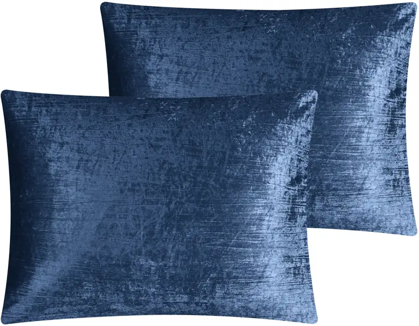 Navy Blue Queen Polyester 180 Thread Count Washable Down Comforter Set Photo 3