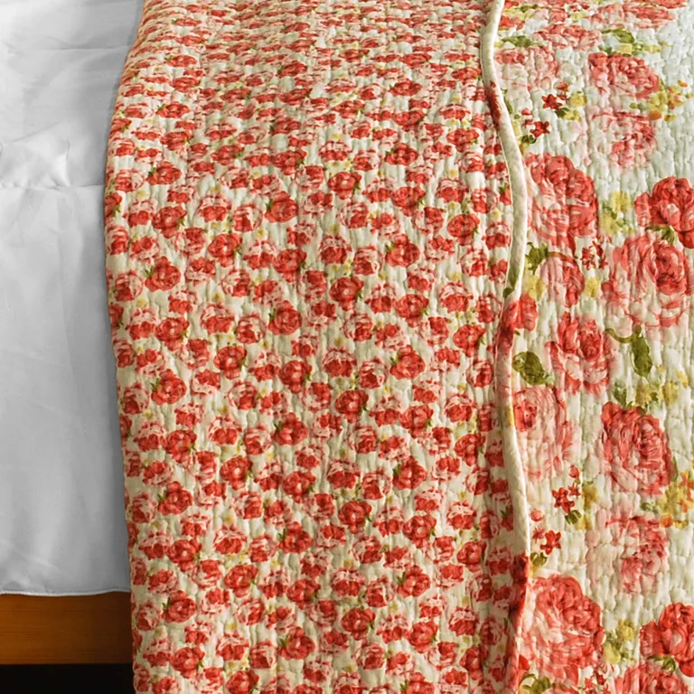 Newlyweds2 - Cotton 3PC Vermicelli-Quilted Patchwork Quilt Set (Full/Queen Size) Photo 3