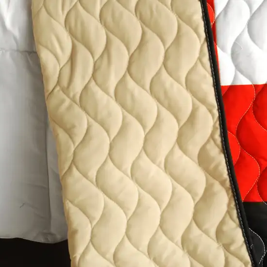 Once -  3PC Vermicelli - Quilted Patchwork Quilt Set (Full/Queen Size) Photo 4