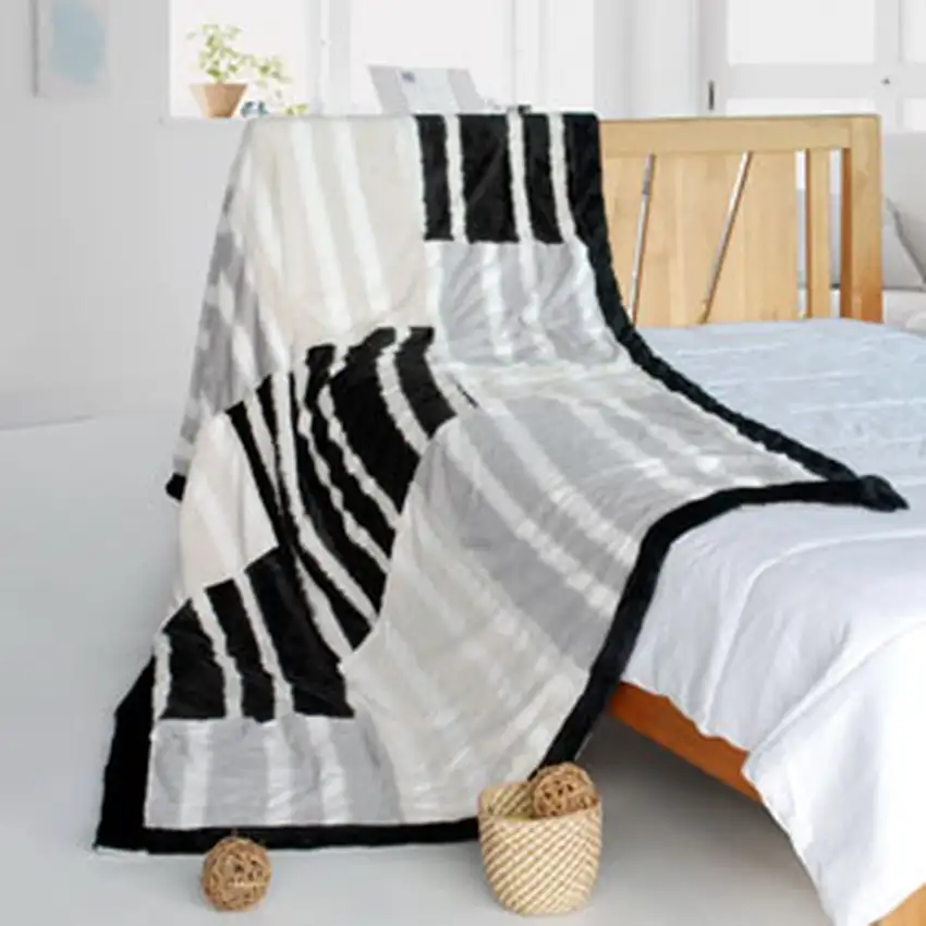 Onitiva - Enjoy Life -  Stylish Patchwork Throw Blanket (61 by 86.6 inches) Photo 2