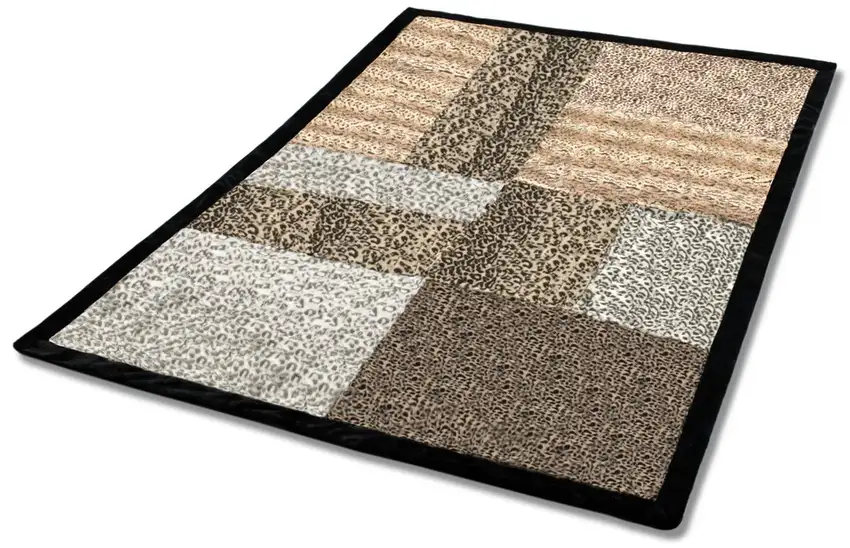 Onitiva - Enthusiasm -  Animal Style Patchwork Throw Blanket (61 by 86.6 inches) Photo 3