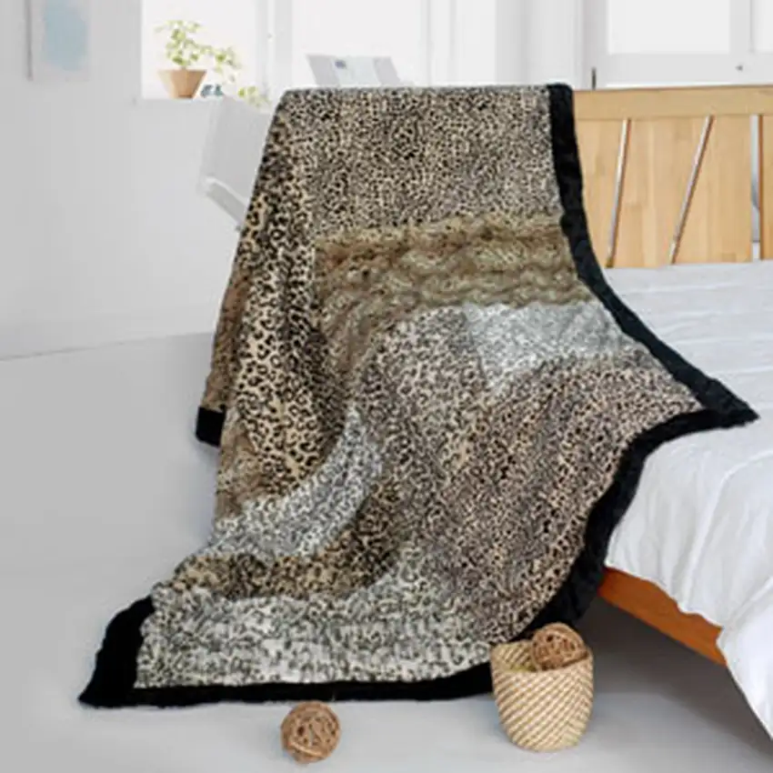 Onitiva - Enthusiasm -  Animal Style Patchwork Throw Blanket (61 by 86.6 inches) Photo 2