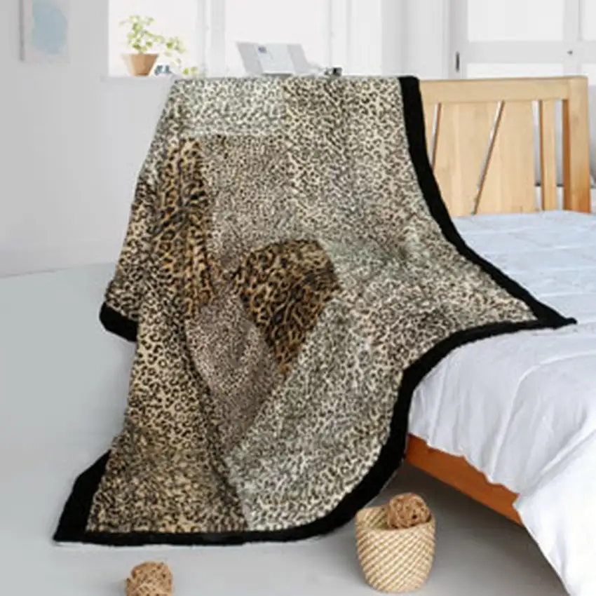Onitiva - Magic Leopard -  Animal Style Patchwork Throw Blanket (61 by 86.6 inches) Photo 2