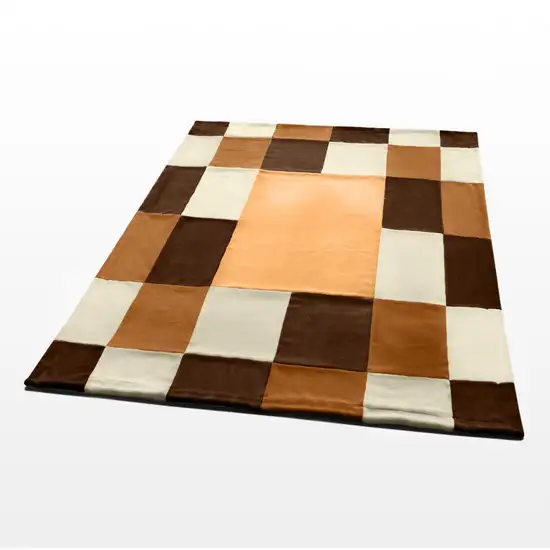 Onitiva - Modern Stylish -  Soft Coral Fleece Patchwork Throw Blanket (59 by 78.7 inches) Photo 4