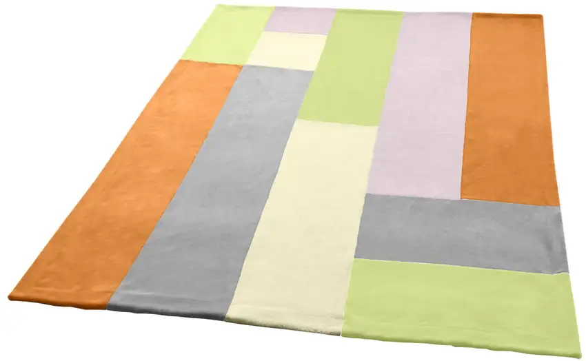 Onitiva - Paradise -  Soft Coral Fleece Patchwork Throw Blanket (59 by 78.7 inches) Photo 4
