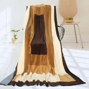 Photo of Onitiva - Pastorale - Soft Coral Fleece Patchwork Throw Blanket (59 by 78.7 inches)