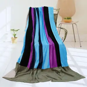 Photo of Onitiva - Pattaya Beach - Soft Coral Fleece Patchwork Throw Blanket (59 by 78.7 inches)
