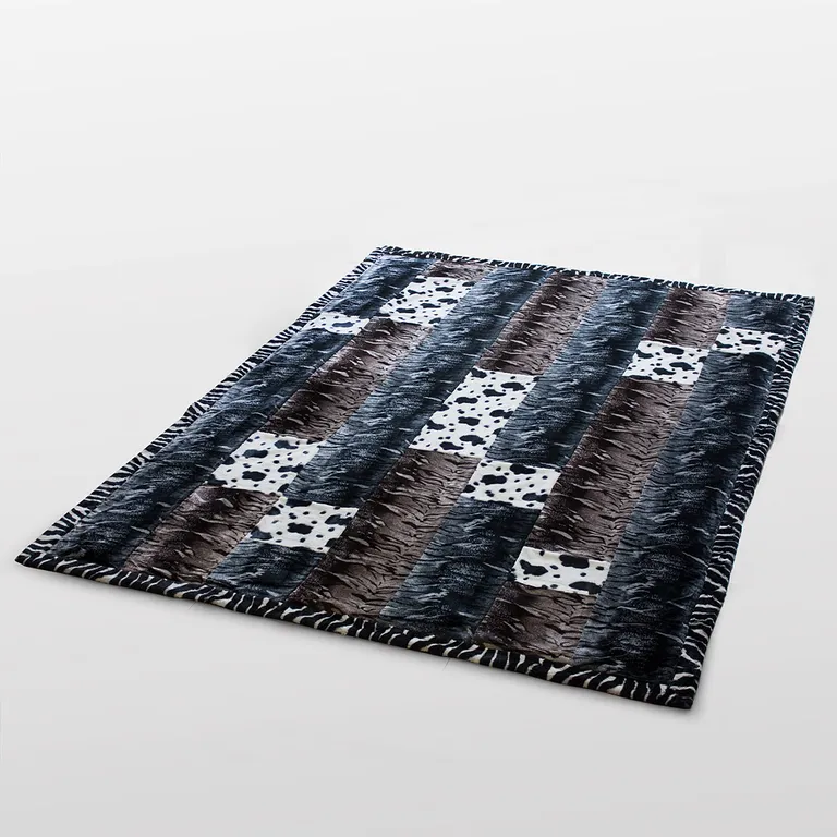 Onitiva - Primeval Flavor -B - Patchwork Throw Blanket (86.6 by 63 inches) Photo 2