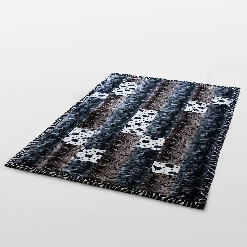 Onitiva - Primeval Flavor -B -  Patchwork Throw Blanket (86.6 by 63 inches) Photo 3