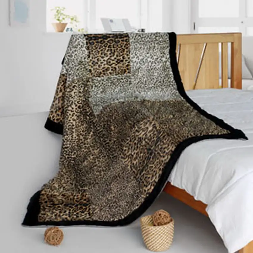 Onitiva - Refined Taste -  Animal Style Patchwork Throw Blanket (61 by 86.6 inches) Photo 2