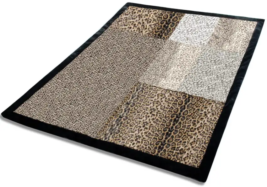 Onitiva - Sex And The City -  Animal Style Patchwork Throw Blanket (61 by 86.6 inches) Photo 3