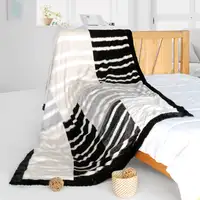 Photo of Onitiva - Stripe Beauty - Patchwork Throw Blanket (61 by 86.6 inches)