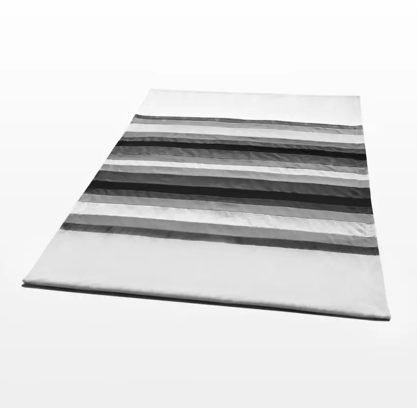 Onitiva - Stripes - Simplicity -  Soft Coral Fleece Patchwork Throw Blanket (59 by 78.7 inches) Photo 4