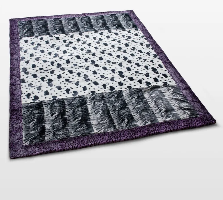 Onitiva - Tasteful Life -A - Patchwork Throw Blanket (86.6 by 63 inches) Photo 2