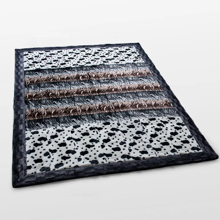 Onitiva - Tasteful Life -B - Patchwork Throw Blanket (86.6 by 63 inches) Photo 2