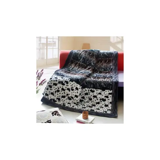 Onitiva - Tasteful Life -B -  Patchwork Throw Blanket (86.6 by 63 inches) Photo 2