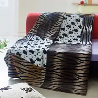 Photo of Onitiva - Tiger Stripes -E - Patchwork Throw Blanket (50 by 70 inches)