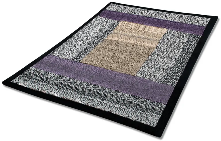 Onitiva - Wild Jungle - Animal Style Patchwork Throw Blanket (61 by 86.6 inches) Photo 2