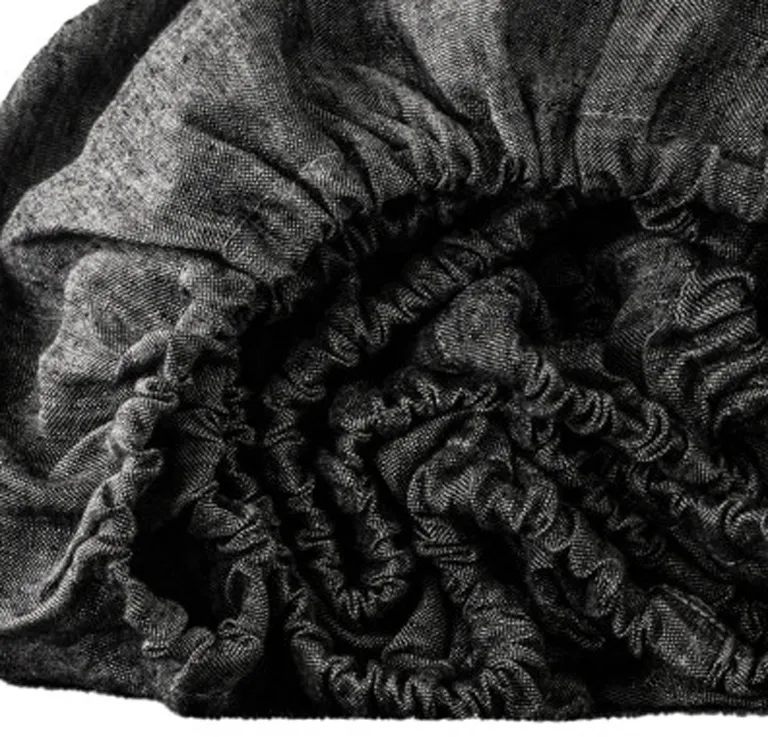 Onyx Linen California King Fitted Sheet Photo 3