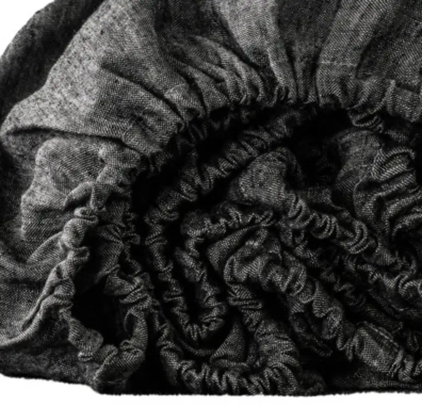 Onyx Linen California King Fitted Sheet Photo 3