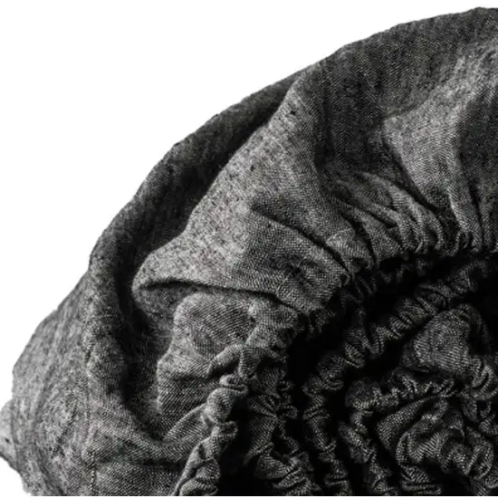 Onyx Linen California King Fitted Sheet Photo 4