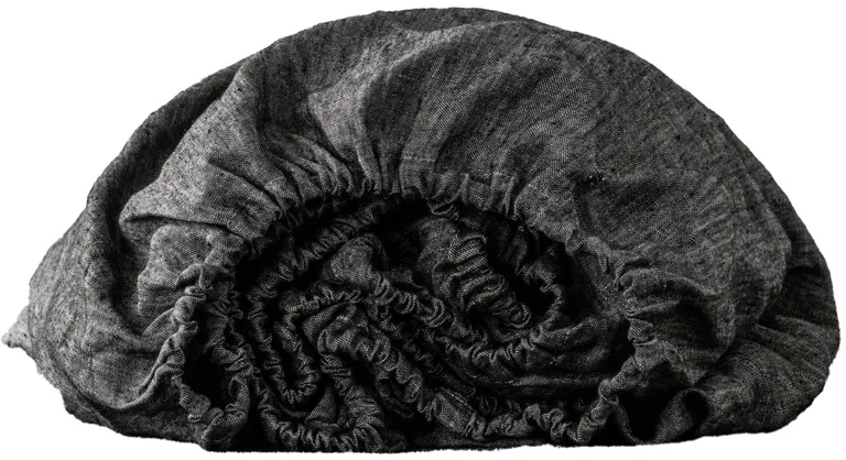 Onyx Linen Full Double Fitted sheet Photo 1