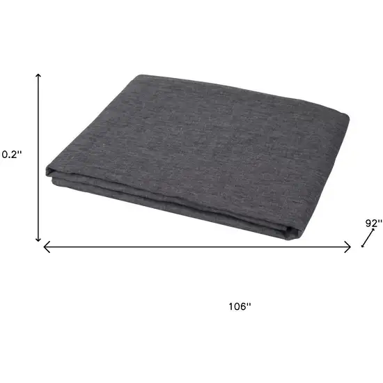 Onyx Linen Full Double Flat Sheet Photo 6