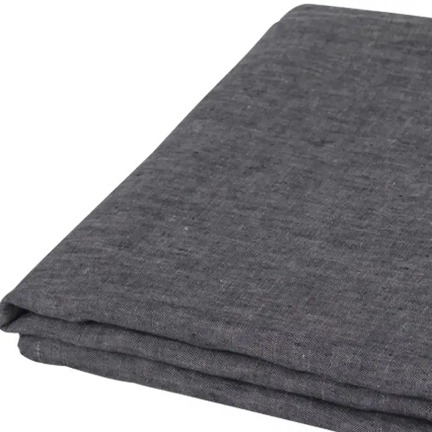 Onyx Linen Twin Flat Sheet Photo 2