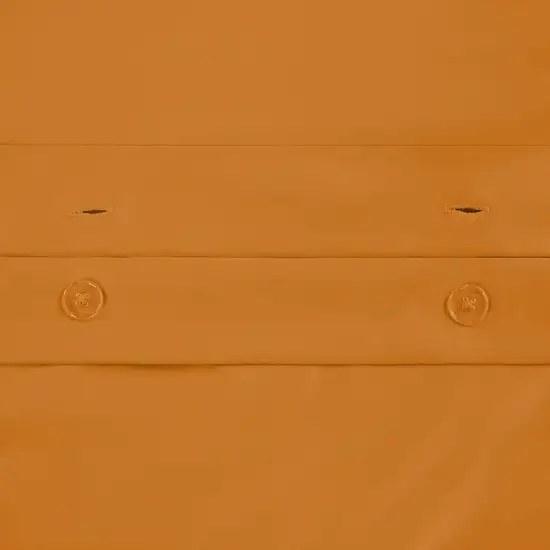 Orange King Cotton Blend Washable Duvet Cover Set With Two Shams Photo 4