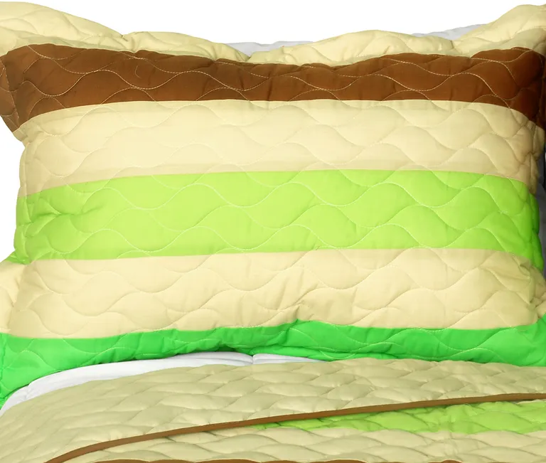 Over the Rainbow - 3PC Patchwork Quilt Set (Full/Queen Size) Photo 1