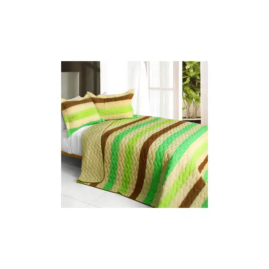 Over the Rainbow -  3PC Patchwork Quilt Set (Full/Queen Size) Photo 1