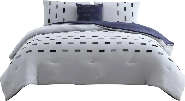 Owen 4 Piece Microfiber King Comforter Set, Pattern, The Urban Port Photo 2