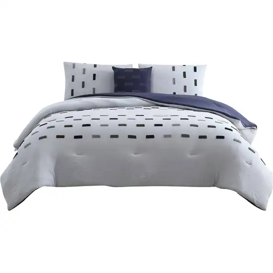 Owen 4 Piece Microfiber King Comforter Set, Pattern, The Urban Port Photo 2