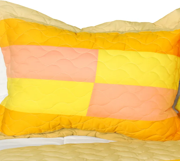 Piece Together Memories - 3PC Patchwork Quilt Set (Full/Queen Size) Photo 1