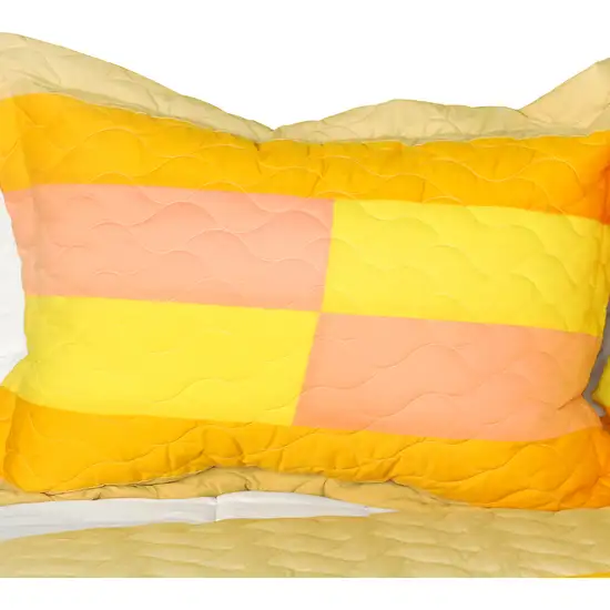 Piece Together Memories -  3PC Patchwork Quilt Set (Full/Queen Size) Photo 2