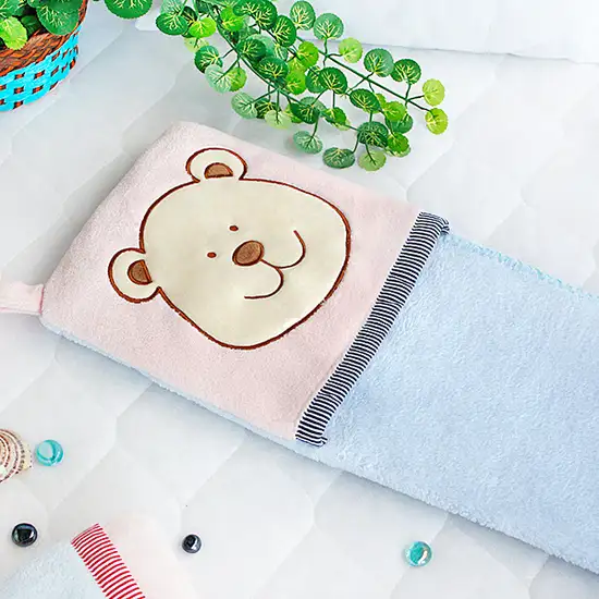 Pink Bear -  Fleece Throw Blanket Pillow Cushion / Travel Pillow Blanket (28.3 by 35.1 inches) Photo 3