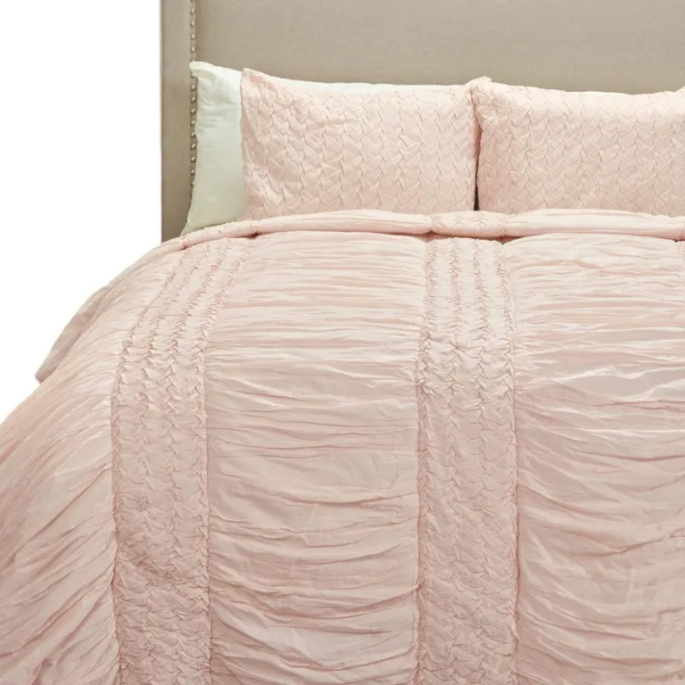 King 100% Cotton 300 Thread Count Machine Washable Down Alternative Comforter Photo 3