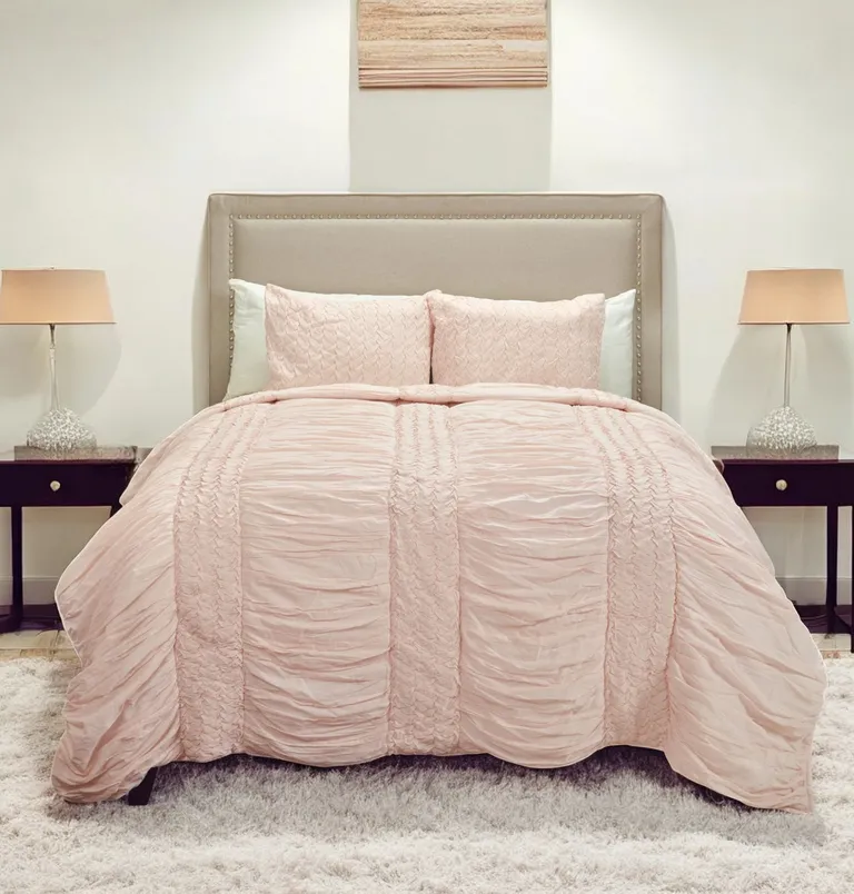 King 100% Cotton 300 Thread Count Machine Washable Down Alternative Comforter Photo 1