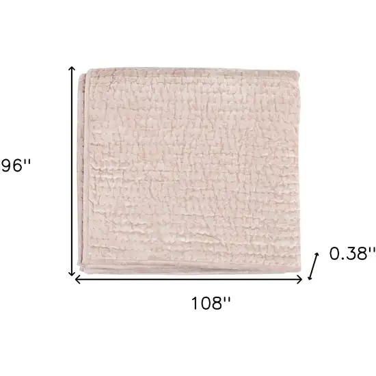 Pink King Polyester Thread Count Machine Washable Down Alternative Comforter Photo 5