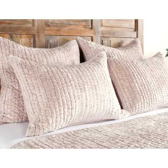 Pink King Polyester Thread Count Machine Washable Down Alternative Comforter Photo 4