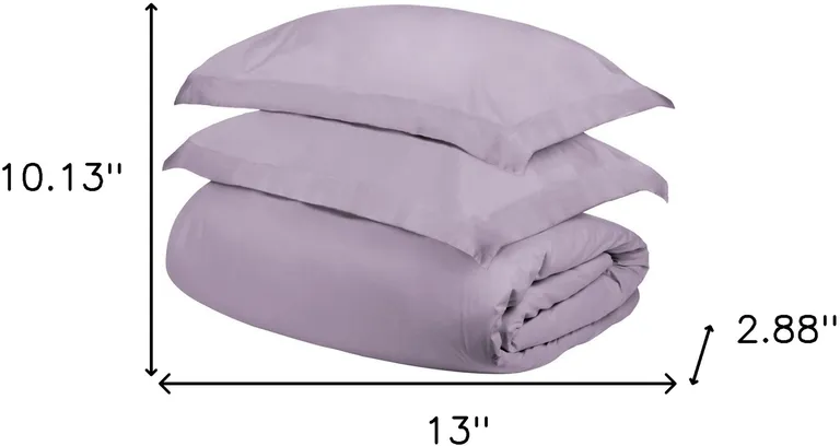 Queen Cotton Blend 300 Thread Count Washable Duvet Cover Set Photo 5