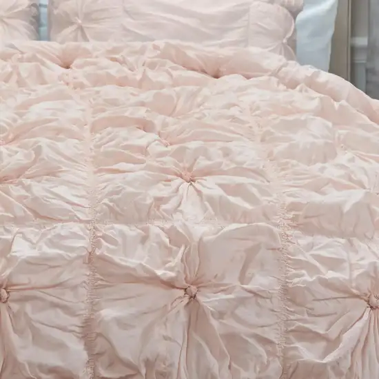 Pink Queen Cotton Blend Washable Polyester Down Alternative Comforter Set Photo 8